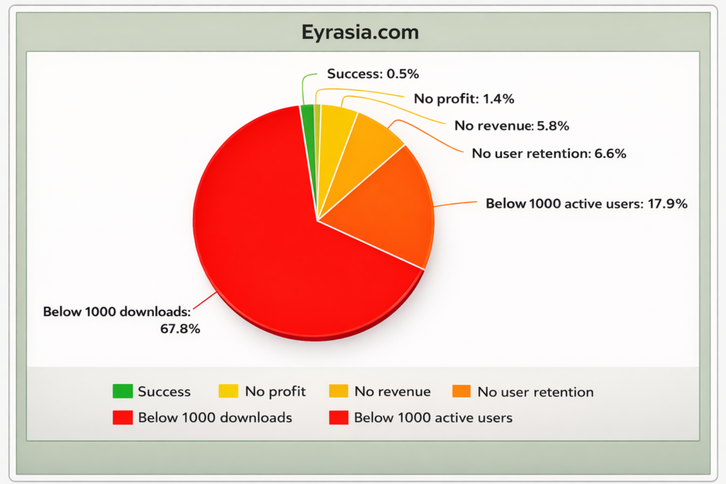 štatistiky úspešnosti aplikácií